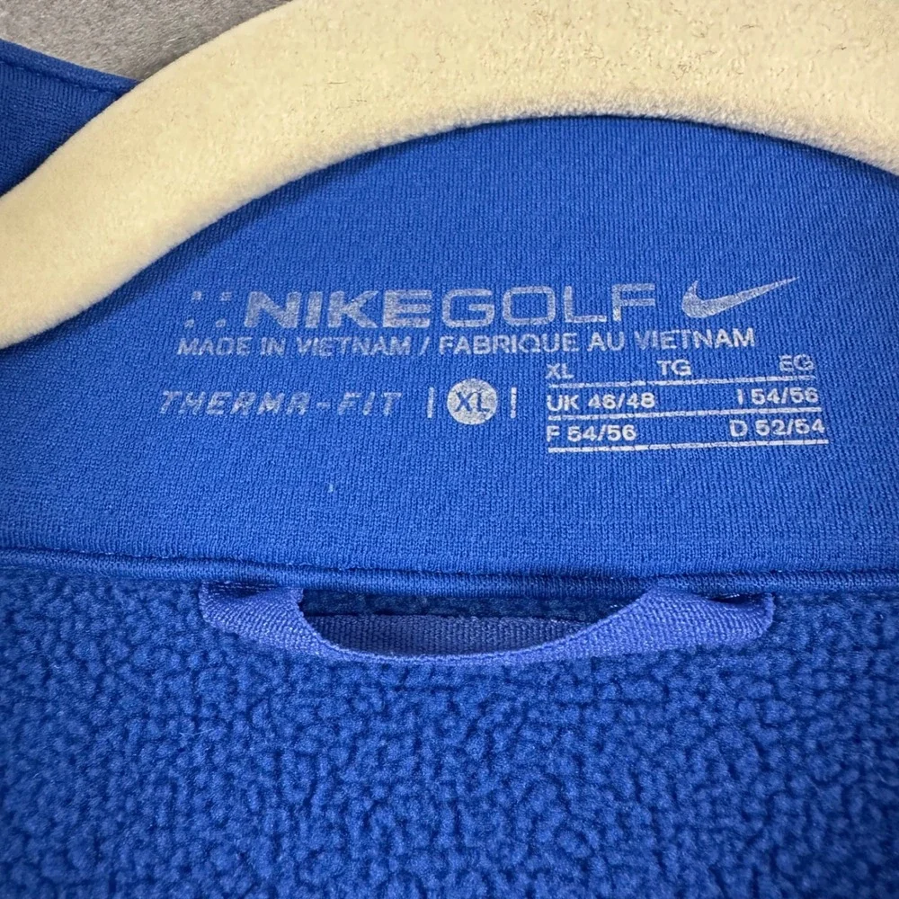 Nike Golf Therma-FIT 1/4 Zip Pullover Blue Navy Scioto Reserve 335838-493 XL